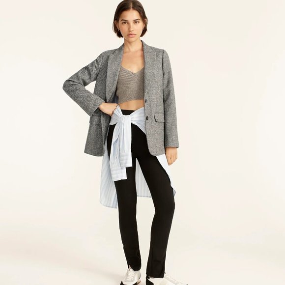 Sommerset blazer in graphite English wool herringbone - Picture 4 of 6